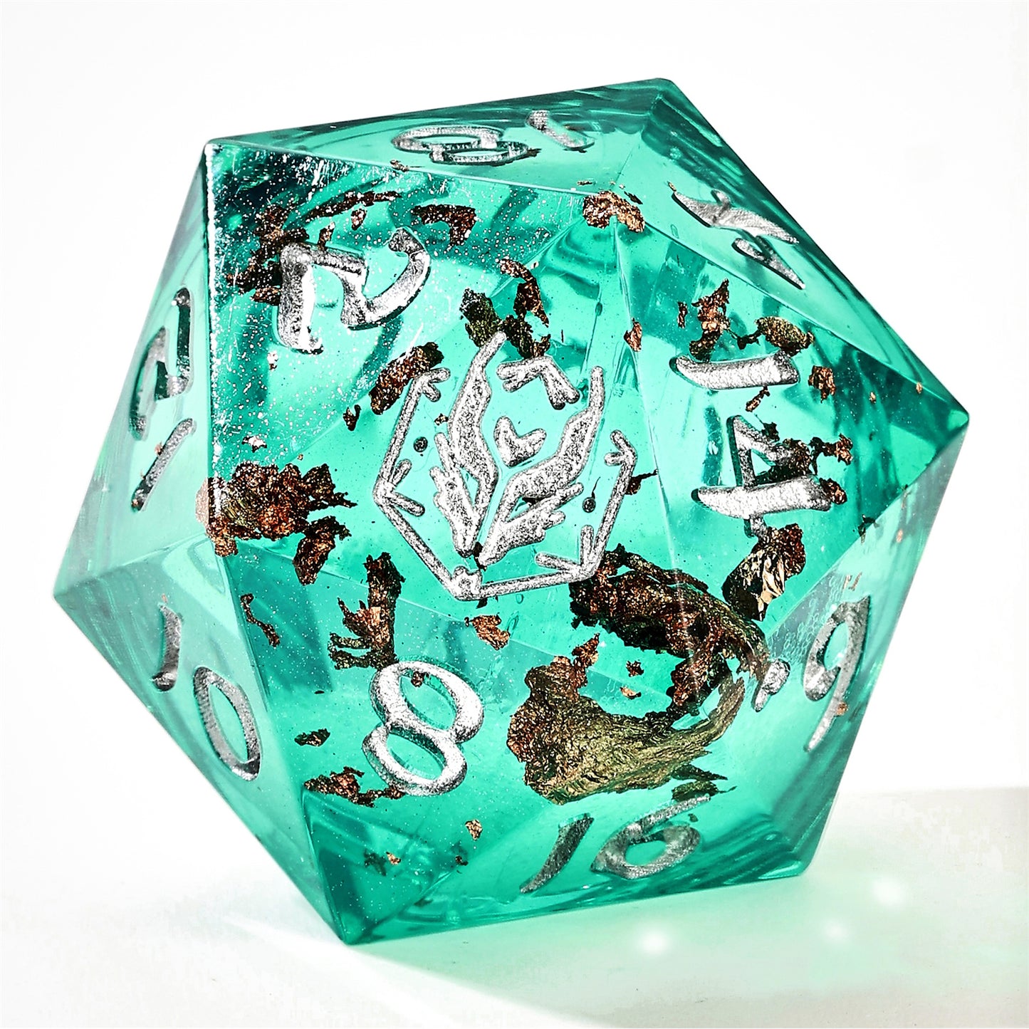 Sharp Edge Liquid Core RPG Dice Set - Serene Sandstorm
