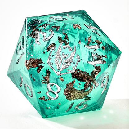 Sharp Edge Liquid Core RPG Dice Set - Serene Sandstorm