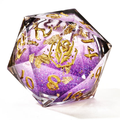 Sharp Edge Liquid Core RPG Dice Set - Midnight Velvet