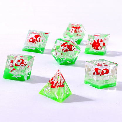 Captured Magic Sharp Edge Resin Dice Set - Fairy Trip