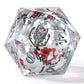 Sharp Edge Liquid Core RPG Dice Set - Plum Blossom