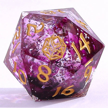 Captured Magic Sharp Edge Resin Dice Set - Sorcerer's Mist