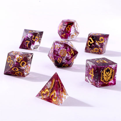 Captured Magic Sharp Edge Resin Dice Set - Sorcerer's Mist