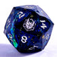 Captured Magic Luster Cut Resin Dice Set - Starry Night Silver