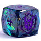 Captured Magic Luster Cut Resin Dice Set - Starry Night Purple