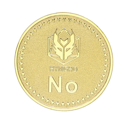 HYMGHO YES/NO Deluxe D2 coin Gold - HYMGHO Dice 