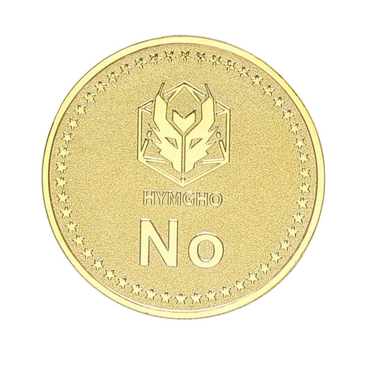 HYMGHO YES/NO Deluxe D2 coin Gold - HYMGHO Dice 