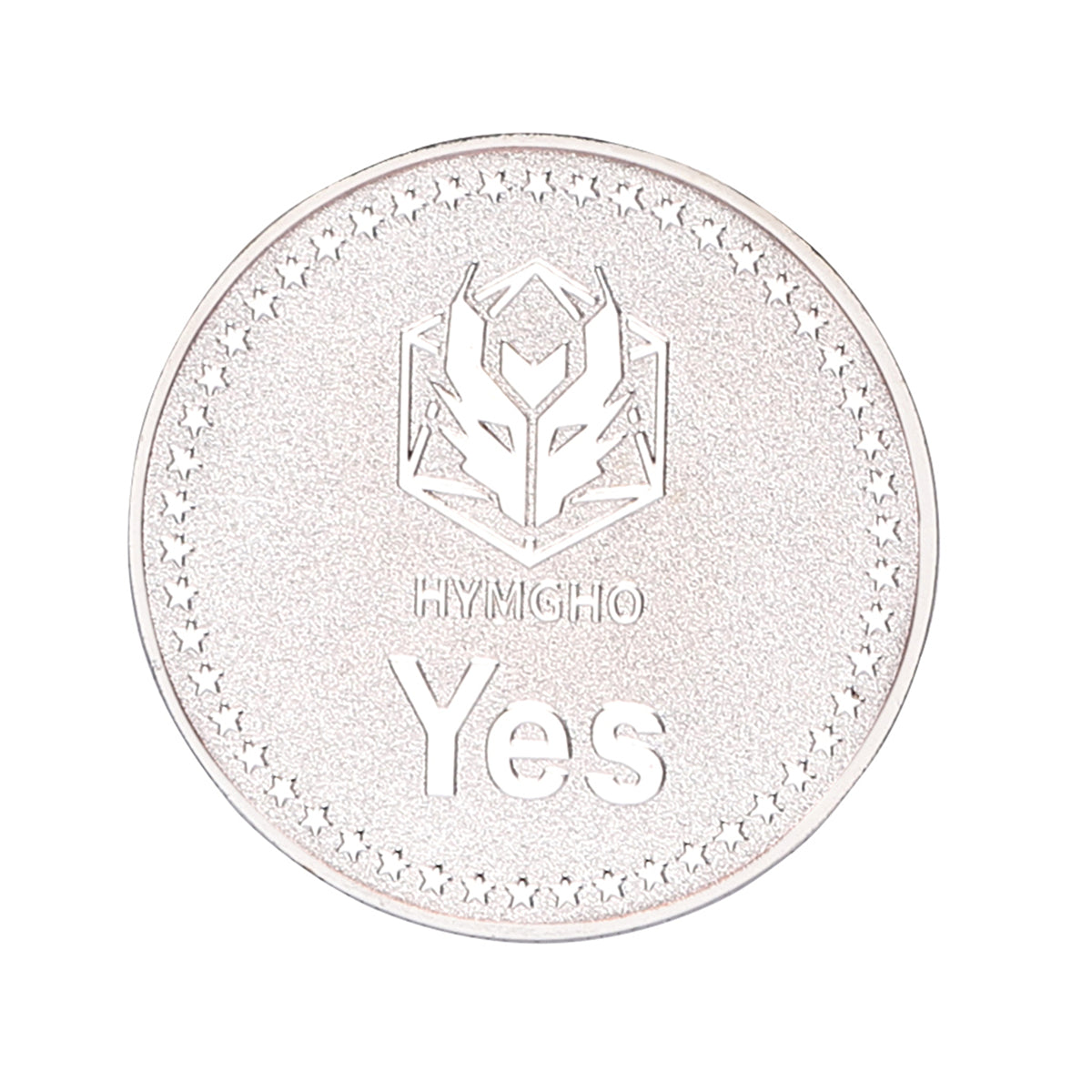 HYMGHO YES/NO Deluxe D2 coin Silver - HYMGHO Dice 