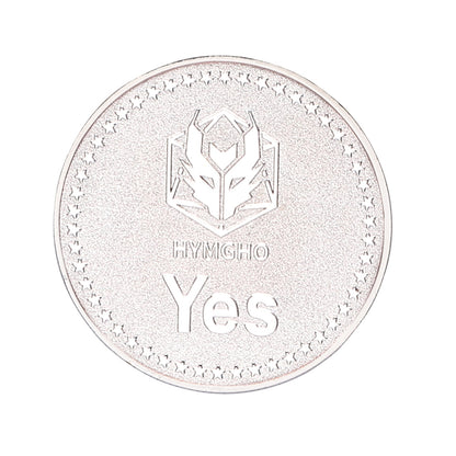 HYMGHO YES/NO Deluxe D2 coin Silver - HYMGHO Dice 