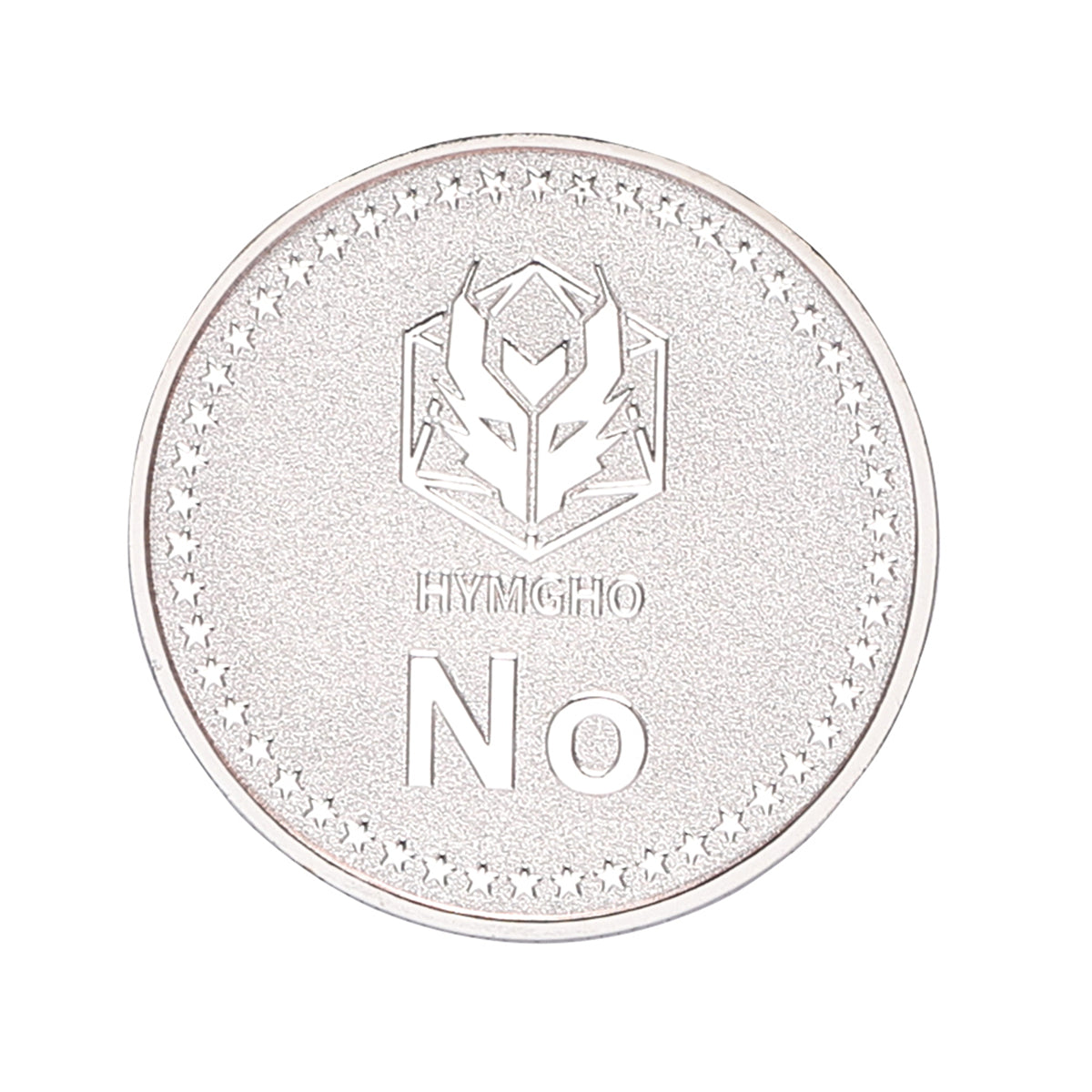 HYMGHO YES/NO Deluxe D2 coin Silver - HYMGHO Dice 