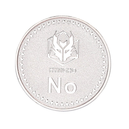 HYMGHO YES/NO Deluxe D2 coin Silver - HYMGHO Dice 