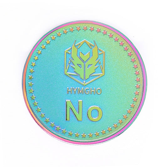 HYMGHO YES/NO Deluxe D2 coin Rainbow - HYMGHO Dice 