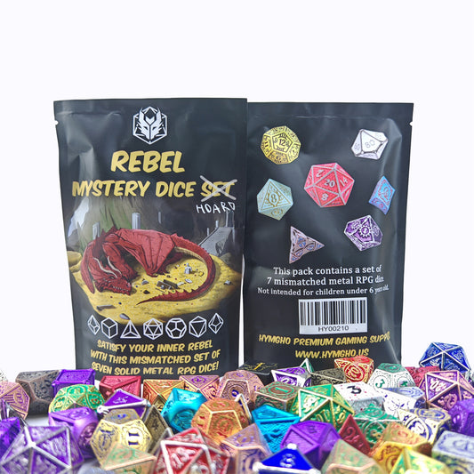 Mystery Pack Full Set Non-matching Solid Metal Dice - HYMGHO Dice 