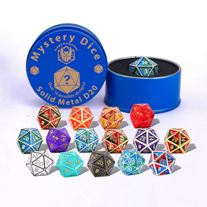 Quest's Reward Mystery Dice  Solid Metal D20
