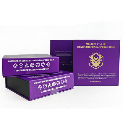 Mystery Full Matching Set of 7 Sharp Edge Resin Dice Set