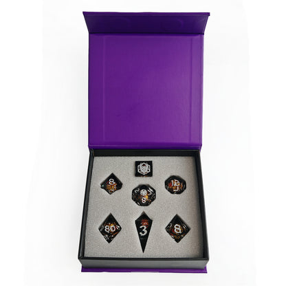 Mystery Full Matching Set of 7 Sharp Edge Resin Dice Set