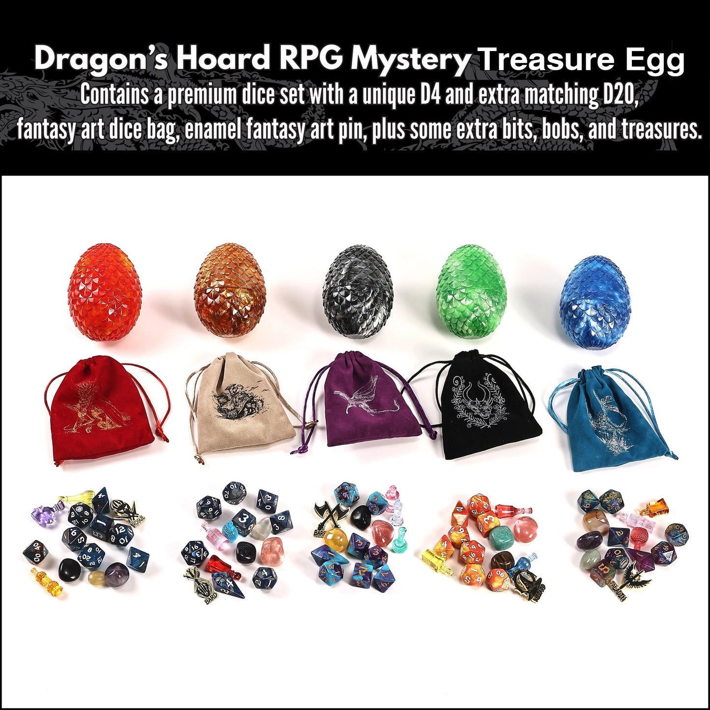 Dragon's Hoard RPG Mystery Treasure Egg