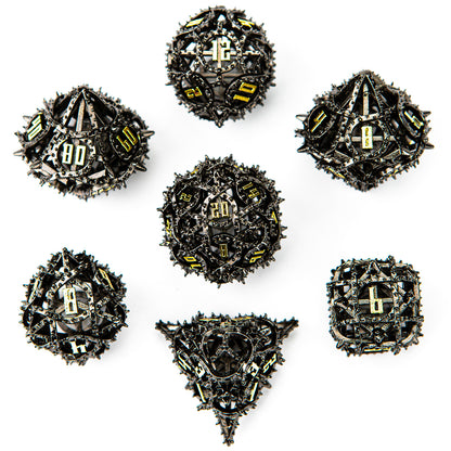 Demon Cage Hollow Dice Set-Gunmetal