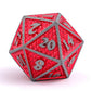 Mini Behemoth Metal Dice Set-Brushed Red