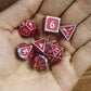 Mini Behemoth Metal Dice Set-Brushed Red