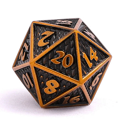 Mini Behemoth Metal Dice Set-Ancient Gold