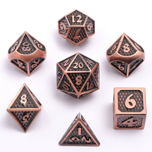 Mini Behemoth Metal Dice Set-Ancient Copper