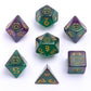 Bog Frog RPG Dice Set Glow in the dark-Gold