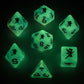 Pixie Dust RPG Dice Set Glow in the dark- Gold