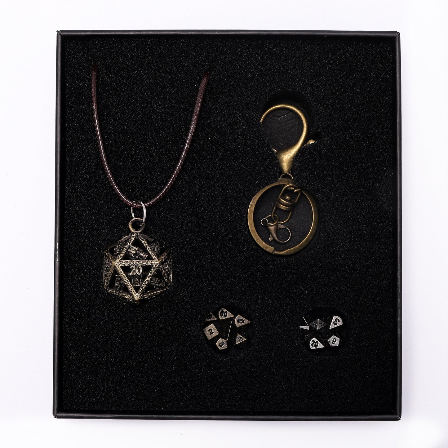 Grimskull's D20 Locket Gift Set-Ancient Gold