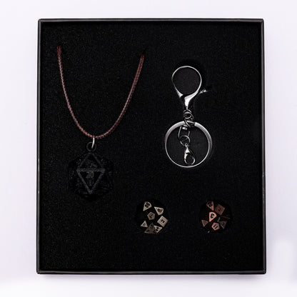 Grimskull's D20 Locket Gift Set-Matt Black