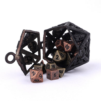 Grimskull's D20 Locket Gift Set-Matt Black