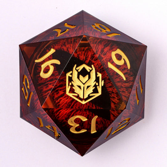 シャープエッジ リキッドコア 55mm チョンク D20-ブラッドアイ LEDライト付き