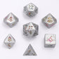 Barbarian Solid Metal Polyhedral Dice Set - Brushed Rainbow