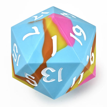 55MM Chonk Rubber Silicon D20 - Radiant Whispers