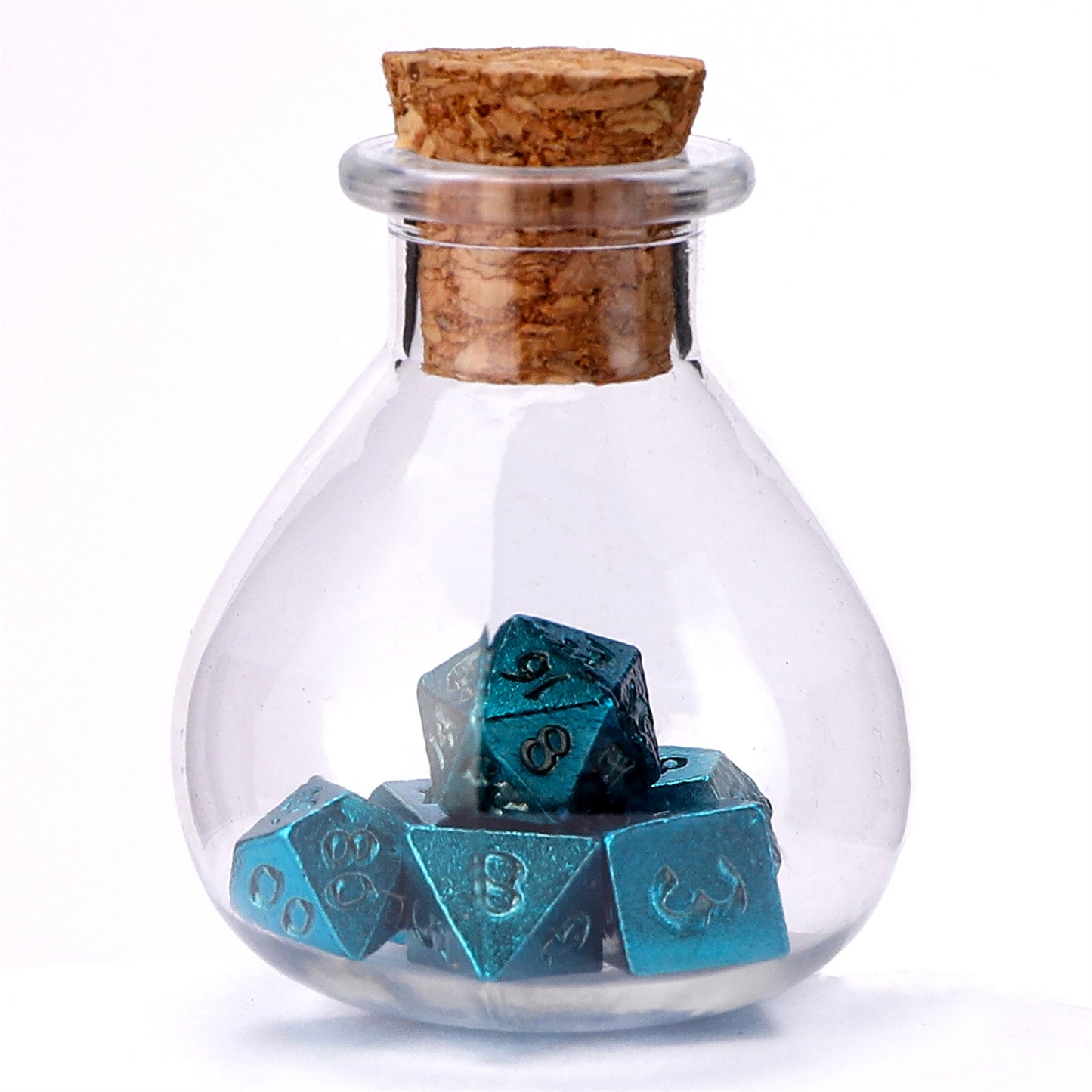 Unseeli Tiny Dice Set in Potion Bottle - Blue