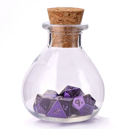 Unseeli Tiny Dice Set in Potion Bottle - Purple