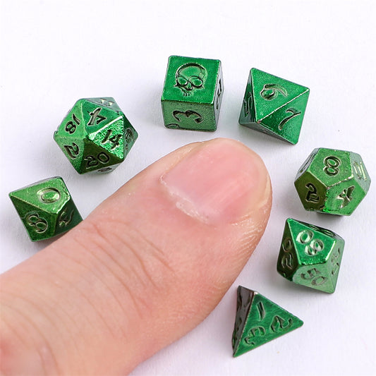 Unseeli Tiny Dice Set in Potion Bottle - Green - HYMGHO Dice 
