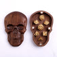 Black Walnut Premium Wooden Skull Gaming Accessory Case