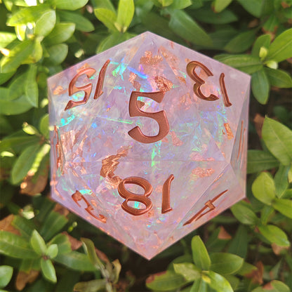 Captured Magic 100mm Chonk D20 - Arcane Amethyst