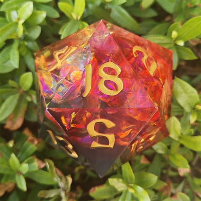Captured Magic 100mm Chonk D20 - Blood Crystal