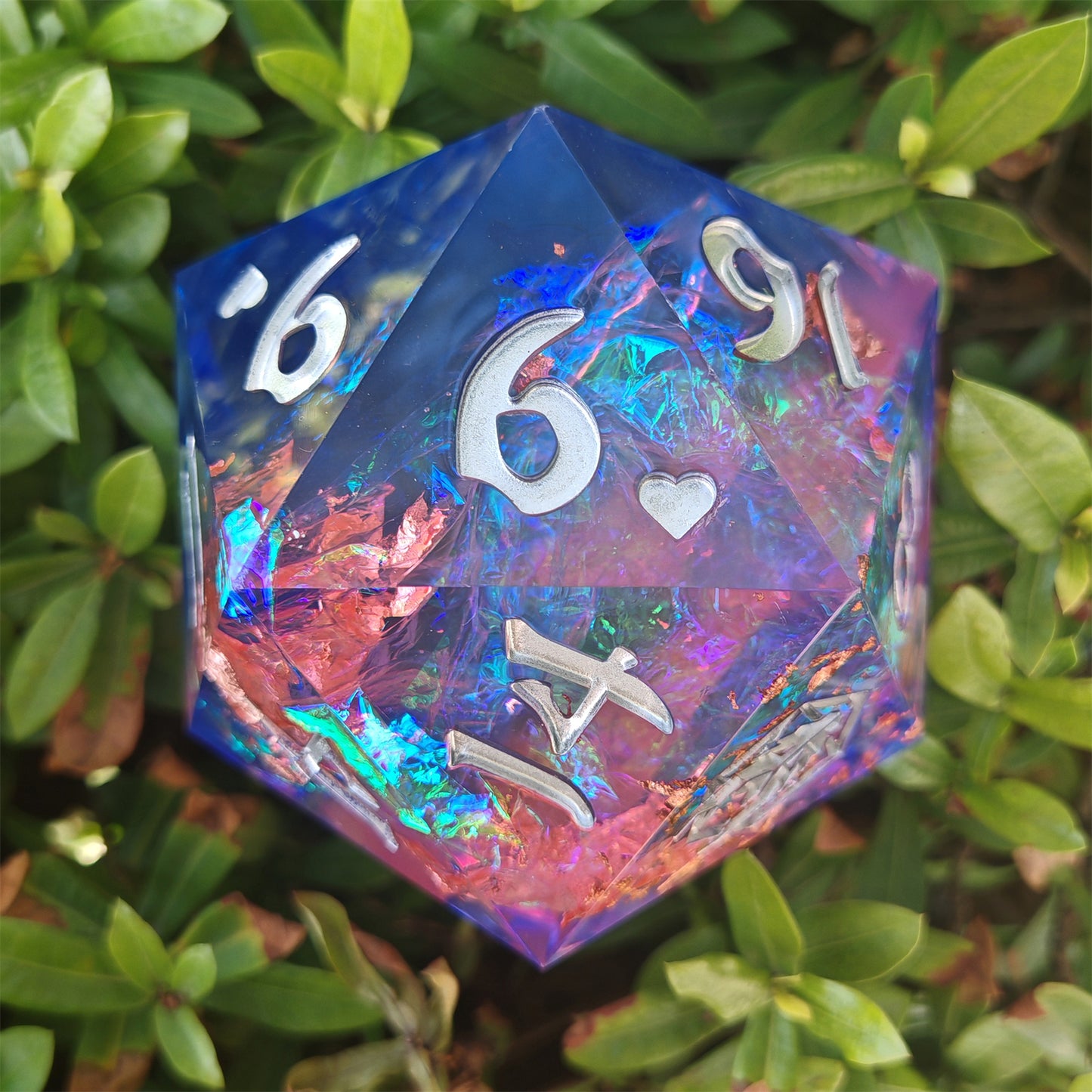 Captured Magic 100mm Chonk D20 - Gilded Storm