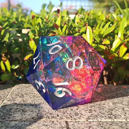 Captured Magic 100mm Chonk D20 - Gilded Storm
