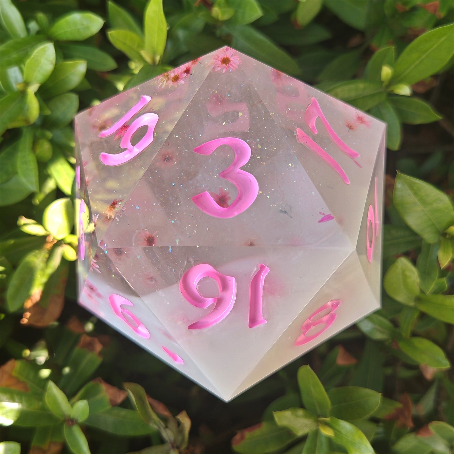 Captured Magic 100mm Chonk D20 - Sakura Cherry Blossom