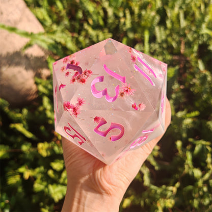 Captured Magic 100mm Chonk D20 - Sakura Cherry Blossom