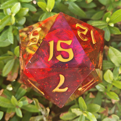 Captured Magic 100mm Chonk D20 - Red