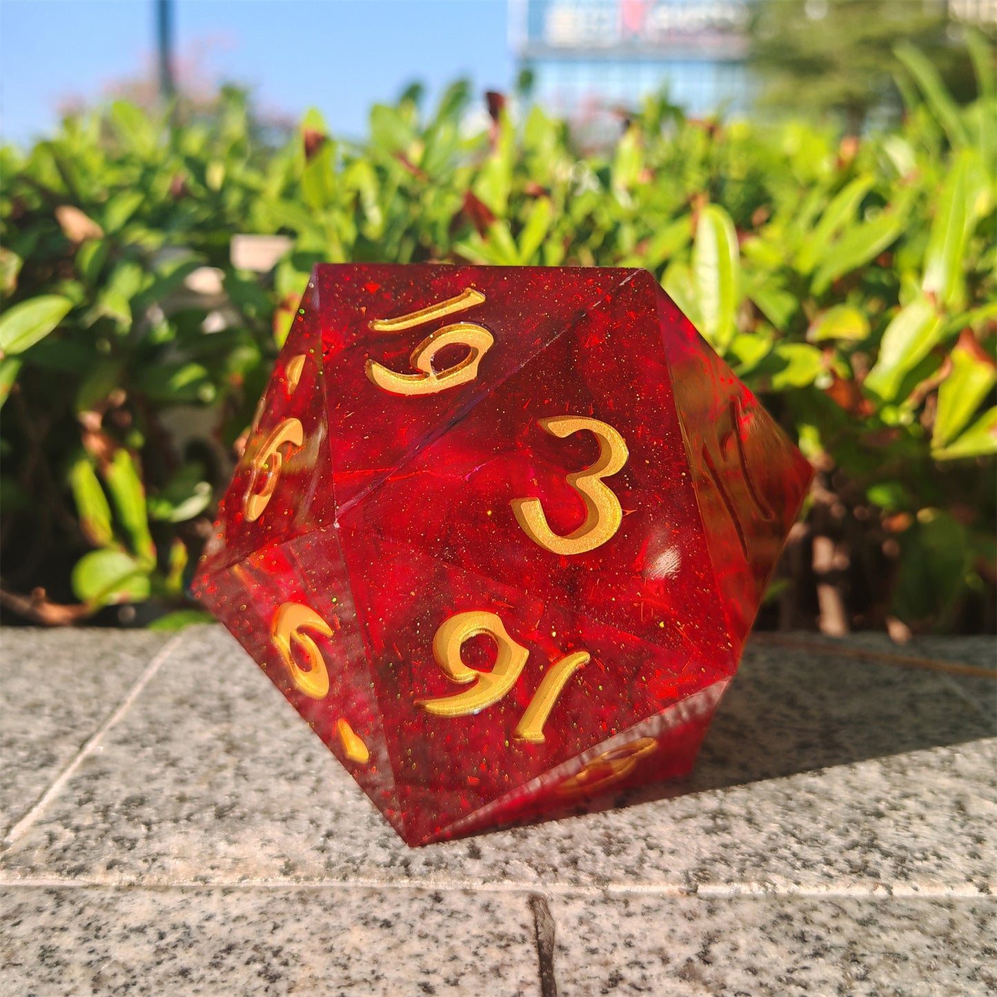 Captured Magic 100mm Chonk D20 - Red