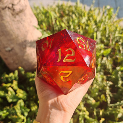 Captured Magic 100mm Chonk D20 - Red