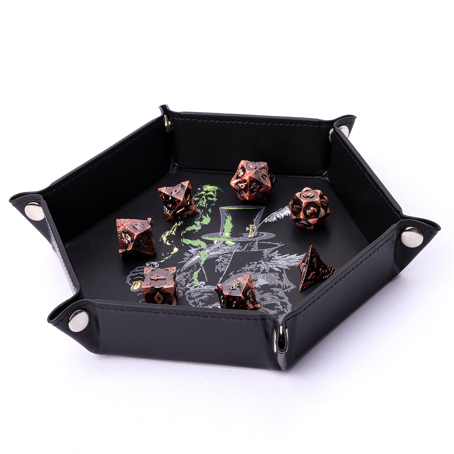Table Armor Dice Tray with Fine Arts -Plague Doctor