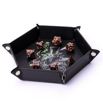 Table Armor Dice Tray with Fine Arts -Plague Doctor