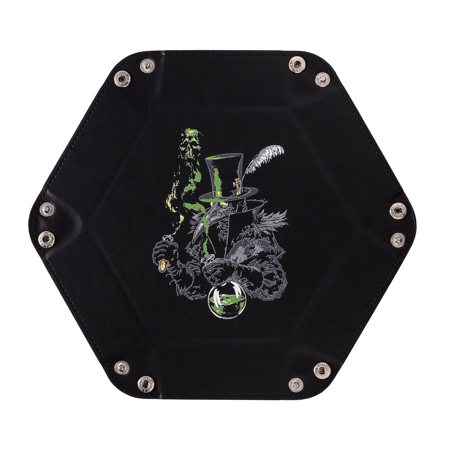 Table Armor Dice Tray with Fine Arts -Plague Doctor